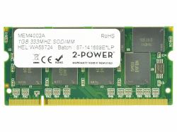 2-Power 2P-CF-WMBA401024 módulo de memoria 1 GB 1 x 1 GB DDR 200-pin SO-DIMM 