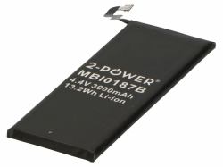 2-Power MBI0187B recambio del teléfono móvil Batería Negro 