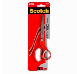 3M 7000033998 tijera de escritorio y manualidades Tijeras de oficina Corte recto Gris, Rojo 