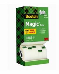 3M 7100026965 cinta adhesiva 33 m Acrílico Transparente 14 pieza[s] 