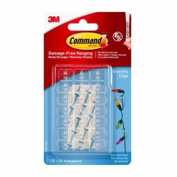 3M 7100108967 gancho para almacenamiento Interior Gancho universal Transparente 20 pieza[s] 