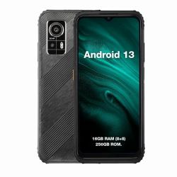 AGM H6 16,7 cm [6.56"] Ranura híbrida Dual SIM Android 13 4G USB Tipo C 8 GB 256 GB 4900 mAh Negro 