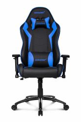 AKRacing SX Silla para videojuegos de PC Asiento acolchado Negro, Azul 