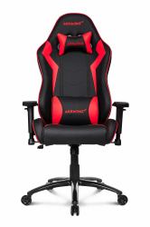 AKRacing SX Silla para videojuegos de PC Asiento acolchado tapizado Negro, Rojo 