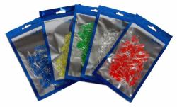ALLNET ALL_LED_Set_5mm_500 LED Azul, Verde, Rojo, Blanco, Amarillo 