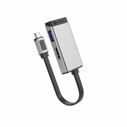 ALOGIC ULCHDA-SGR Adaptador gráfico USB 4096 x 2160 Pixeles Negro, Plata 