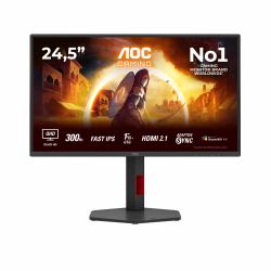 AOC G4 Q25G4SR pantalla para PC 62,2 cm [24.5"] 2560 x 1440 Pixeles Quad HD LED Negro, Rojo 