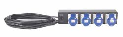 APC Rack PDU Extender, Basic, 2U, 32A, 230V, [4] IEC 309-32 unidad de distribución de energía [PDU] 4 salidas AC Negro 
