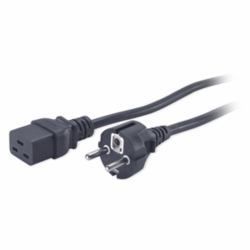 APC AP9875 cable de transmisión Negro 2,5 m C19 acoplador CEE7/7 