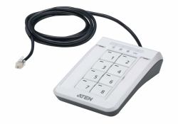 ATEN 2XRT-0021G otro dispositivo de entrada Teclado RJ-11 Negro, Gris, Blanco 