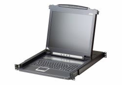 ATEN CL1000M consola de rack 43,2 cm [17"] 1280 x 1024 Pixeles Metal, Plástico Negro 1U 