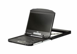ATEN Consola LCD panorámica single rail de fondo reducido [VGA, USB] 