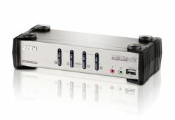 ATEN CS1734B interruptor KVM Montaje en rack Negro, Gris 