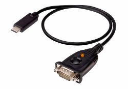 ATEN UC232C cable de serie Negro 0,45 m USB Tipo C DB-9 