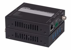 ATEN UCE33100 ampliador de red Transmisor y receptor de red Negro 