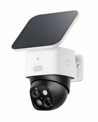 Anker Eufy SoloCam S340, cámara solar de seguridad, cámara exterior inalámbrica, vigilancia de 360°, sin puntos ciegos, Wi - Fi 2,4 GHz, sin cuotas mensuales, compatible con HomeBase 3 