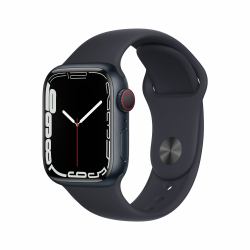 Apple Watch Series 7 OLED 41 mm Digital Pantalla táctil 4G Negro Wifi GPS [satélite] 