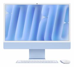 Apple iMac Apple M M4 59,7 cm [23.5"] 4480 x 2520 Pixeles PC todo en uno 16 GB 256 GB SSD macOS Sequoia Wi-Fi 6E [802.11ax] Azul  - versión extranjera