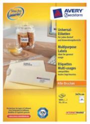Avery 3474-200 etiqueta autoadhesiva Blanco 4800 pieza[s] 