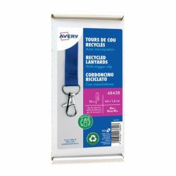 Avery 4842B insignia/pase Portaetiquetas Metal, Tereftalato de polietileno [PET] 10 pieza[s] 