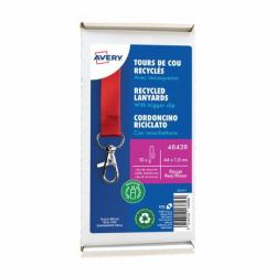 Avery 4842R insignia/pase Portaetiquetas Metal, Tereftalato de polietileno [PET] 10 pieza[s] 