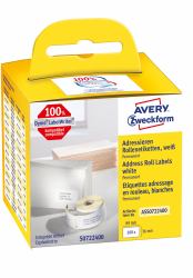 Avery ASS0722400 etiqueta autoadhesiva Rectángulo Permanente Blanco 260 pieza[s] 