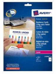 Avery C32026-10 tarjeta de visita Laser Papel 100 pieza[s] 