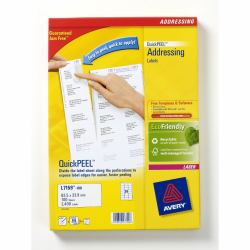Avery L7159-100 etiqueta para dirección Blanco 