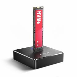 Axagon ADSA-M2C11 base de conexión para disco duro USB 3.2 Gen 2 [3.1 Gen 2] Type-C Negro 
