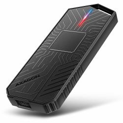 Axagon EEM2-GAM, USB-C 10Gbps - NVMe & SATA SSD GAME M.2 box, bezšroubkový Caja externa para unidad de estado sólido [SSD] Negro 
