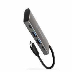 Axagon HMC-4G2 hub de interfaz USB 3.2 Gen 2 [3.1 Gen 2] Type-C 10000 Mbit/s Gris 