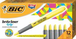 BIC 811935 marcador 12 pieza[s] Punta de cincel Amarillo 