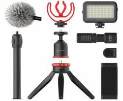BOYA BY-VG350 tripode Smartphone/Cámara de acción 3 pata[s] Negro, Rojo 