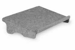 BakkerElkhuizen Q-doc 100 Circular archivador Fieltro PET Gris 