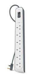 Belkin BSV603AF2M limitador de tensión Blanco 6 salidas AC 2 m 