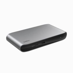 Belkin INC013VFSGY hub de interfaz Thunderbolt 4 40000 Mbit/s Negro, Gris 