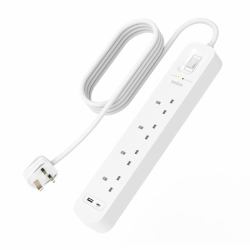 Belkin Connect Blanco 4 salidas AC 2 m 