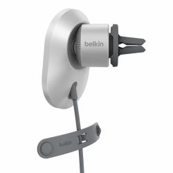 Belkin BoostCharge Pro Teléfono móvil Gris Encendedor de cigarrillos Cargador inalámbrico Auto 