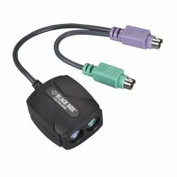 Black Box AC247A cable ps/2 2x 6-p Mini-DIN Negro 