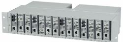Black Box LMC200-2PS chasis de red Plata 