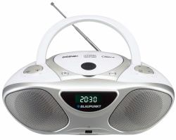 Blaupunkt BB14WH reproductor de CD Plata, Blanco Grabadora de CD 