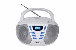 Blaupunkt BB7-WH sistema estéreo portátil Digital 2,4 W FM Gris Reproducción MP3 