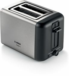 Bosch TAT3P420DE tostadora 2 rebanada[s] 970 W Negro, Plata 