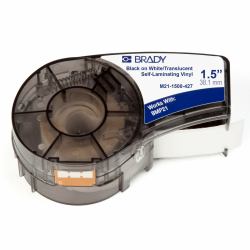 Brady M21-1500-427 etiqueta de impresora Negro, Blanco Etiqueta para impresora autoadhesiva 