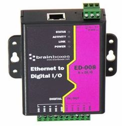 Brainboxes ED-008 divisor de red Negro, Violeta 