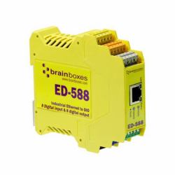 Brainboxes Ethernet to Digital alimentación del relé Amarillo 