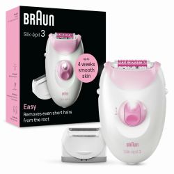Braun Silk-épil 3 3-031 20 pinzas Rosa, Blanco 