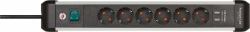 Brennenstuhl Power Extension 3 M 6 Ac - Outlet[S] Indoor Black, - Silver - Warranty: 12M