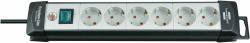 Brennenstuhl Power Extension 3 M 6 Ac - Outlet[S] Indoor Black, Light - Green - Warranty: 12M