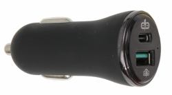 Brodit 945014 cargador de dispositivo móvil Teléfono móvil Negro USB Carga rápida Auto 